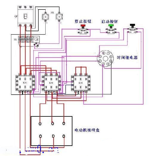 星三角啟動裝置線路圖