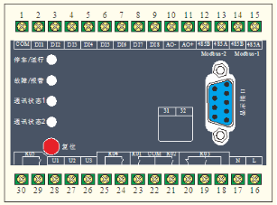 SJD550系列電動(dòng)機(jī)保護(hù)控制器端子圖